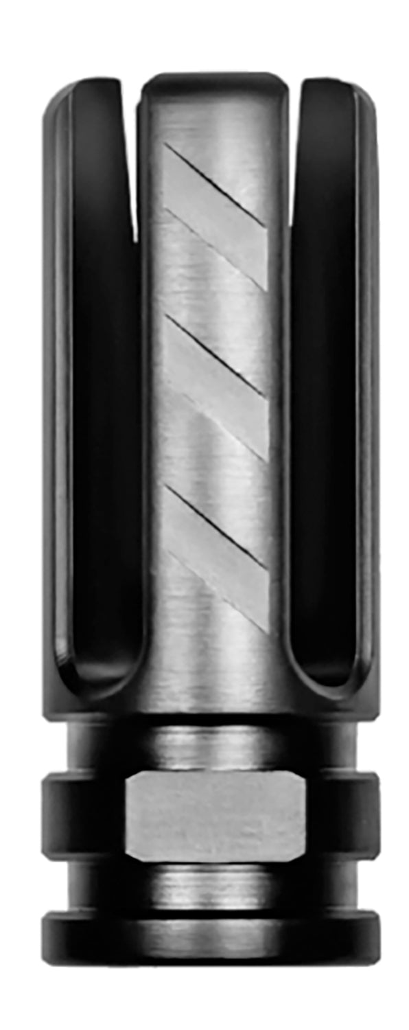 Rise Armament Veil Flash Hider RA-703-223-BLK Black Nitride 416R Stainless 2.25" OAL for 22 Cal AR-15