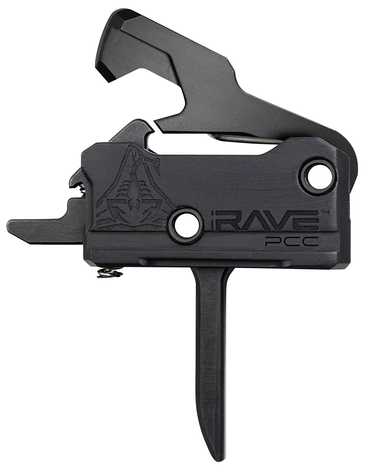 Rise Armament T017FPCCBLK Single-Stage Flat PCC Trigger 3.5 lb Pull Black Nitride Finish AR-Platform