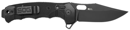 SOG SOG12210257 Seal XR American Made Tactical Folder 3.90" Cerakote S35VN Blade Black GRN Handle