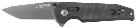 SOG Vision XR LTE 3.36" Straight Tanto Folding Knife Cryo CTS XHP Steel Blade Black G10 Handle