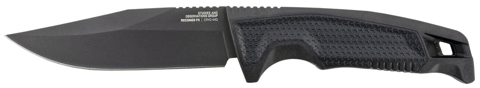 SOG SOG17220157 Recondo FX 4.60" Fixed Full Tang Plain Satin TiNi Cryo 440C SS Blade Black GRN Overmolded Handle