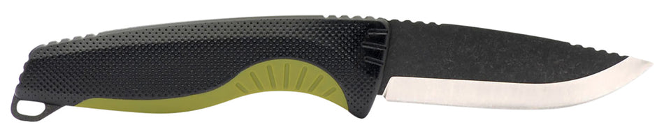 SOG SOG17410441 Aegis FX 3.70" Fixed Drop Point 4116 Krupp Stonewashed Blade, Black/Moss Green GRN Handle, Sheath Included