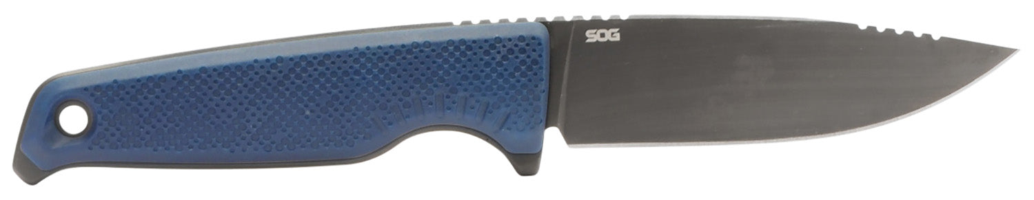 SOG SOG17790157 Altair FX 3.40" Fixed Clip Point TiCN Cryo CPM 154 Blade, Squid Ink Black Handle, Sheath Included