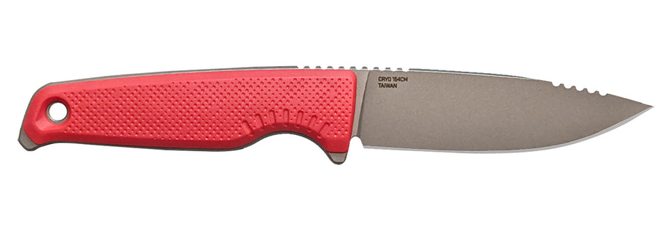 SOG SOG17790257 Altair FX 3.40" Fixed Clip Point TiCN Cryo CPM 154 Blade, Canyon Red Handle, Sheath Included