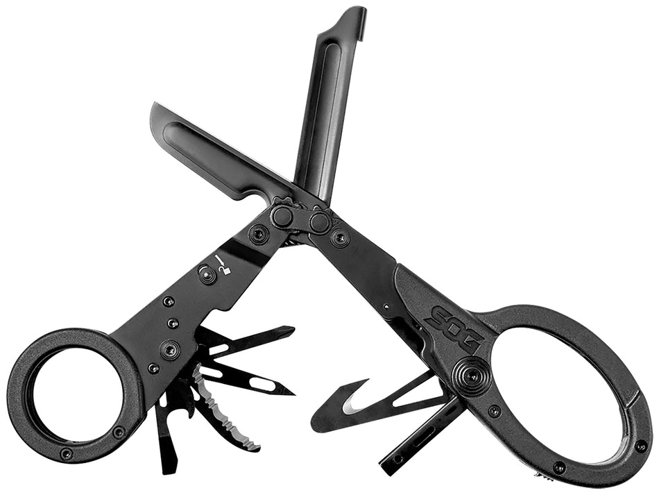 SOG SOG231250143 ParaShears 11-Tool Black Multi-Tool 3Cr13MoV Stainless, First Responder Ready