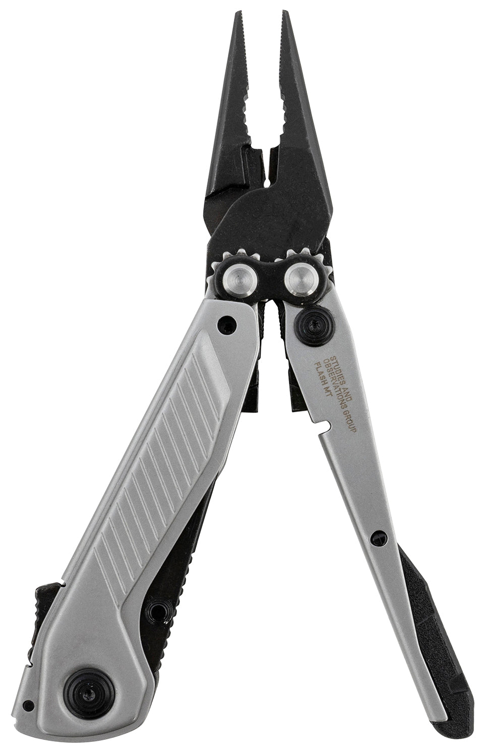 SOG SOG29550141 Flash MT 7-Tool Multi-Tool Black/Silver Cryo D2 Steel Assisted Open Blade