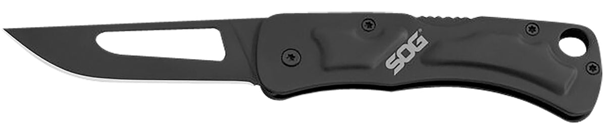 SOG SOG-CE1012-C Centi II 2.10" Small Folding Pocket Knife Black Hardcased Stainless Blade/Handle