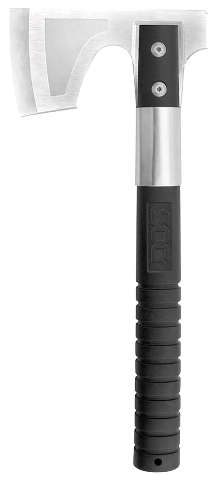 SOG SOGCH1001C Camp 3.10" Blade Stainless Steel 11.50" Compact Camping Hatchet, Black GRN Handle, Sheath Included
