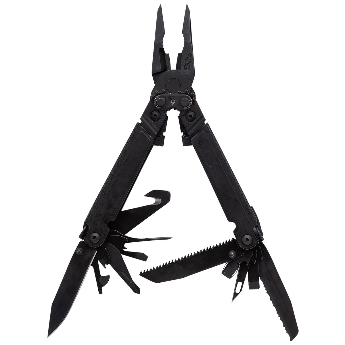 SOG PowerAccess Assist MT Black Stainless Steel 6.82" Multi-Tool 18 Tools Assisted Opening with Sheath