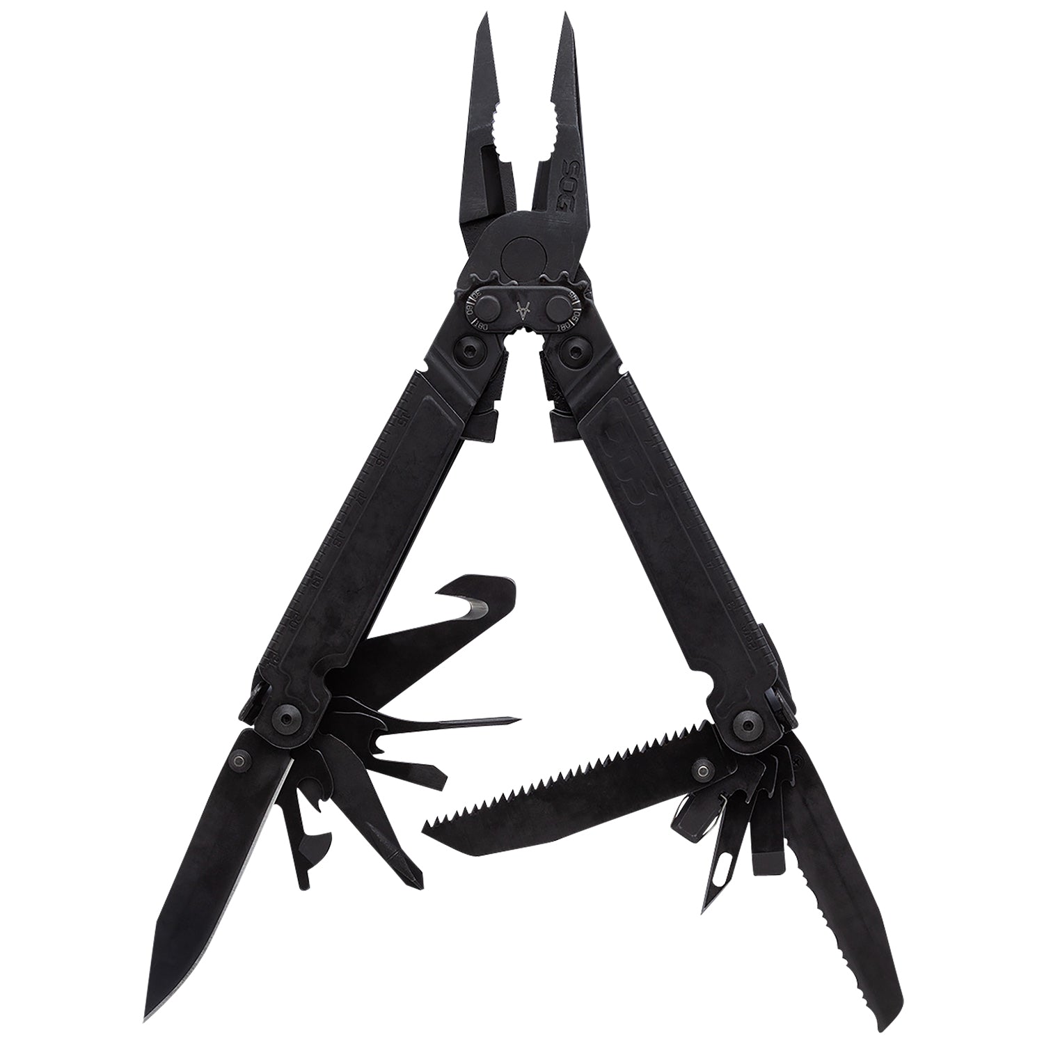 SOG PowerAccess Assist MT Black Stainless Steel 6.82" Multi-Tool 18 Tools Assisted Opening with Sheath