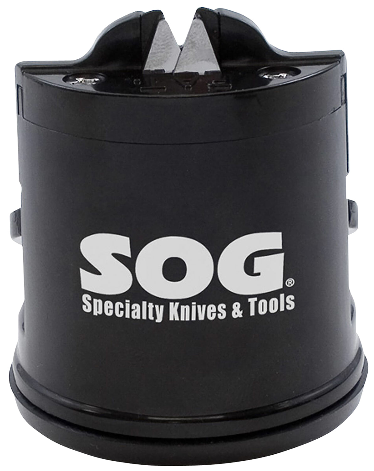 S.O.G SOGSH02 Flat Surface Countertop Knife Sharpener – Suction Activated, Black GRN