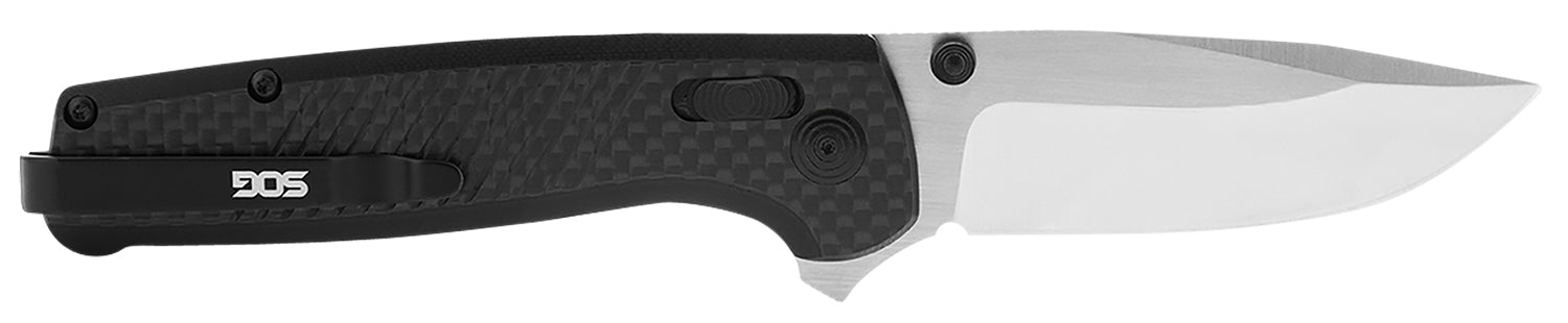 SOG Terminus XR 2.95" Folding Clip Point CPM S35VN Steel Blade with Black Carbon Fiber G10 Handle and Presentation Box