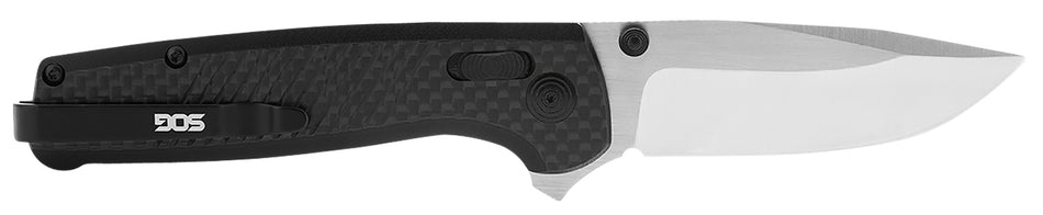 SOG Terminus XR 2.95" Folding Clip Point CPM S35VN Steel Blade with Black Carbon Fiber G10 Handle and Presentation Box