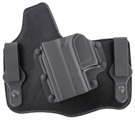 Galco KT801RB KingTuk Deluxe IWB Concealment Holster Black Kydex/Leather for Glock 43 43X Hellcat Pro Left Hand