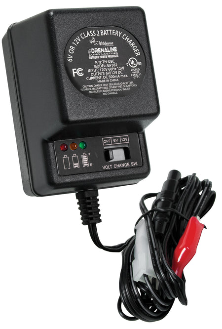 Wildgame Innovations WGIWGIBC0005 Dual Voltage Battery Charger Black