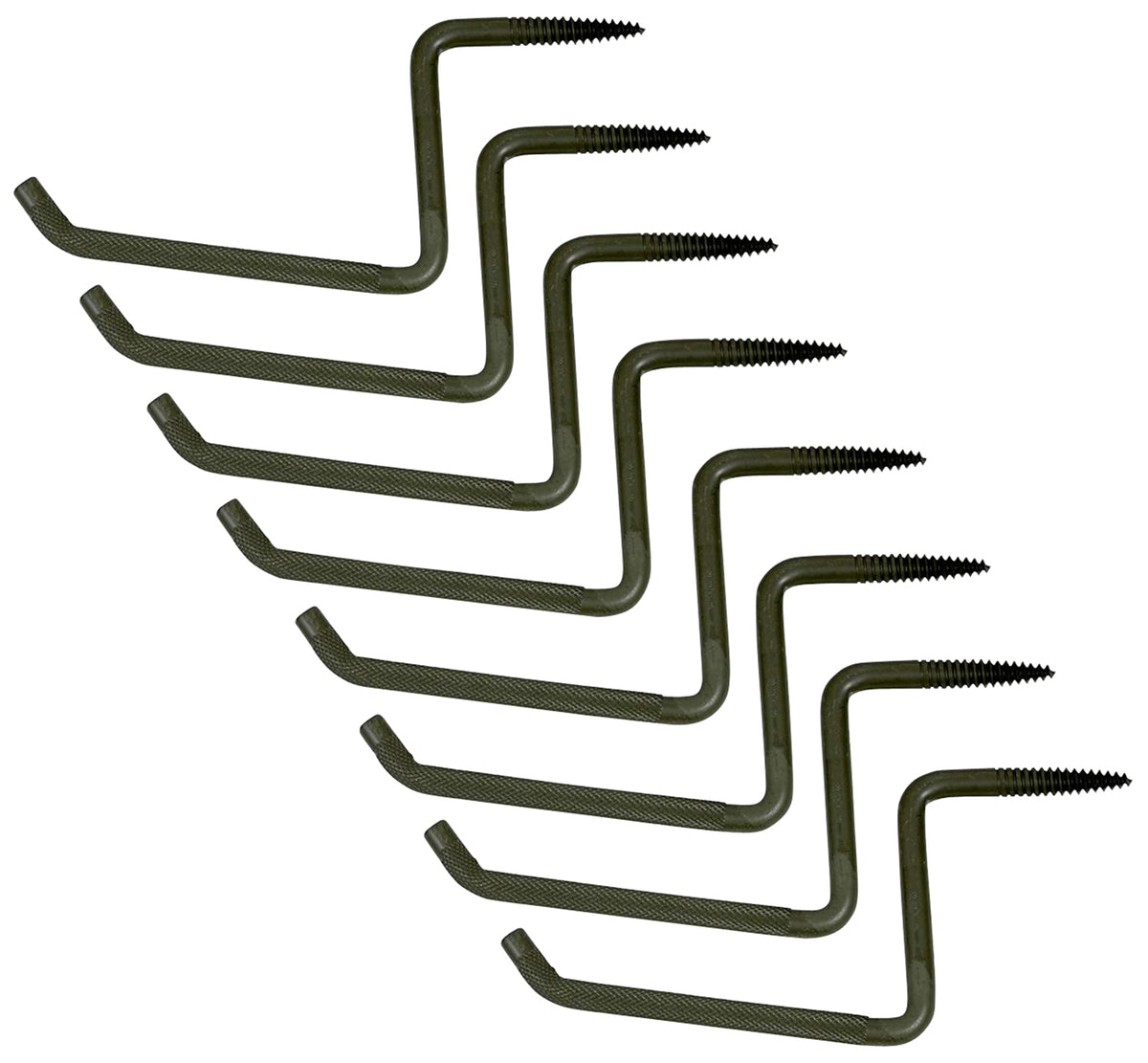 Ameristep 8-Pack Grizzly Tree Steps Black 6 Inch Wide