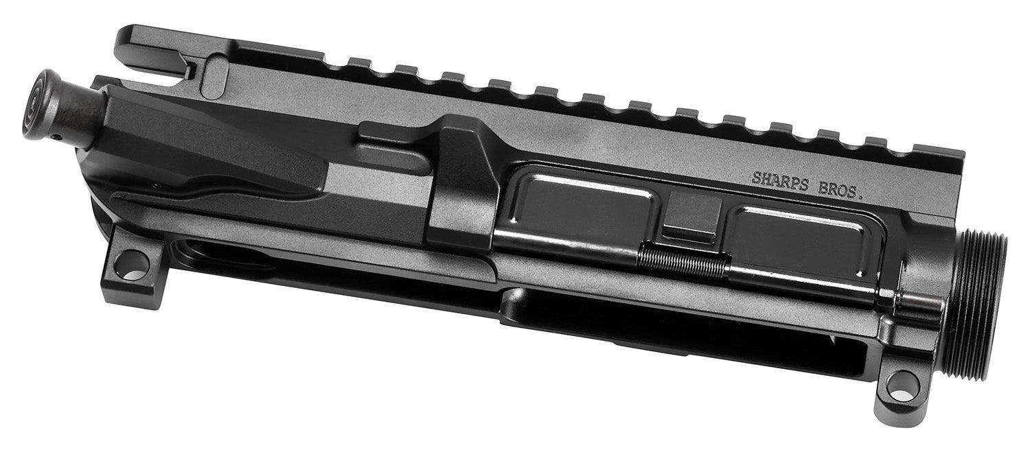 Sharps Bros Billet AR-15 Upper Receiver SBUR04, 7075-T6 Aluminum, Stripped, Mil-Spec Anodized Black Finish