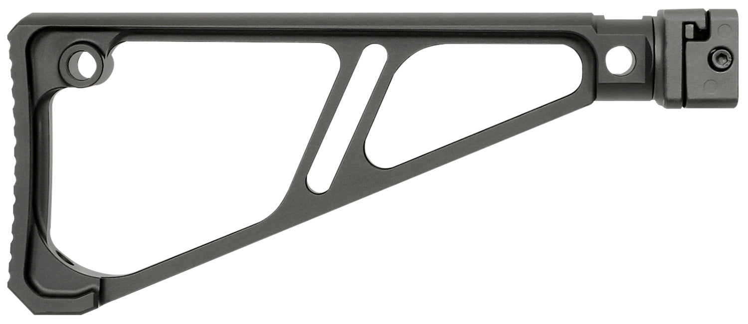 Midwest Industries MISTAPSFFES 1913 Picatinny Side Folding Fixed Stock Black Anodized 6061 Aluminum QD Sockets