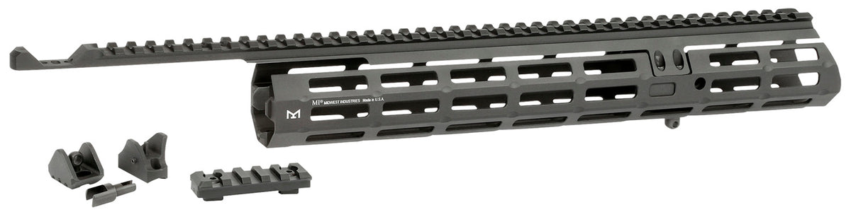 Midwest Industries MIMAR1895XRS Marlin 1895 M-LOK Extended Handguard 13.63" Picatinny Rail Black Anodized Iron Sights