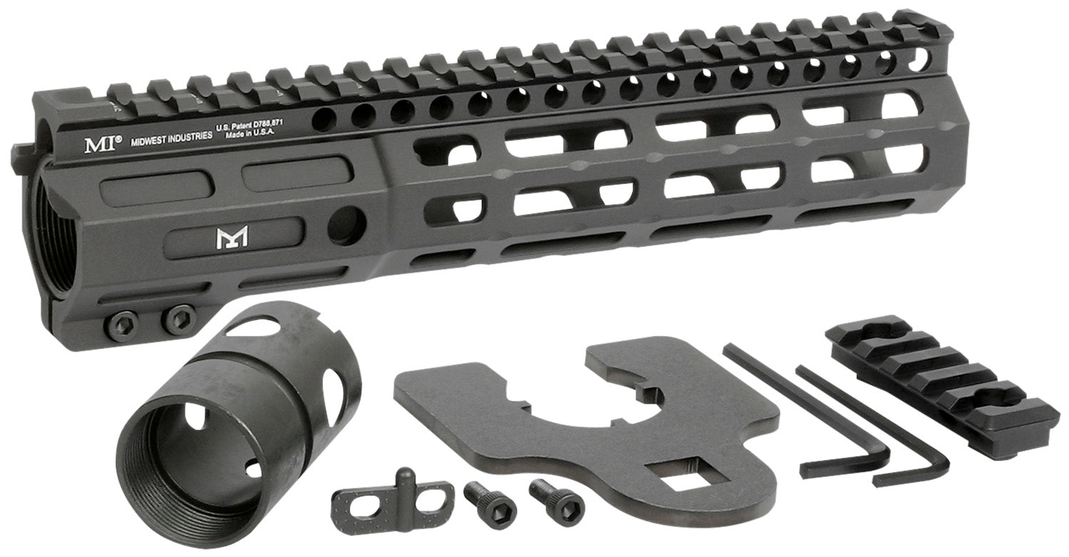 Midwest Industries MINF925 Night Fighter AR Handguard 9.25" M-LOK Black Anodized Aluminum QD Sockets Included