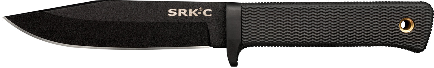 Cold Steel SRK Compact 5" Fixed Blade SK-5 Steel Tuff-Ex Finish Black Kray-Ex Handle Includes Sheath CS-49LCKD