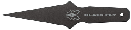 Cold Steel Black Fly Thrower Fixed Plain 1055 Carbon Steel Blade Rust Resistant Finish CS80STMA
