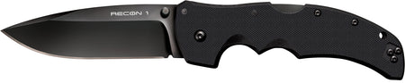 Cold Steel Recon 1 Folding Knife 4" Spear Point S35VN DLC Blade Black G10 Handle Tri-Ad Lock CS27BS
