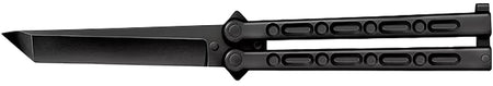 Cold Steel FGX Balisong Folding Tanto 5" Plain Black Griv-Ex Blade and Handle Butterfly Knife CS-92EAB