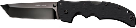 Cold Steel Recon 1 CS27BT 4" Folding Plain Tanto DLC Coated S35VN Blade Black G10 Handle Pocket Clip Included