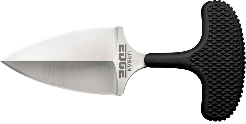 Cold Steel Urban Edge CS43XL 2.50" Fixed Stone Washed AUS-8A Stainless Steel Blade Black Kray-Ex Handle