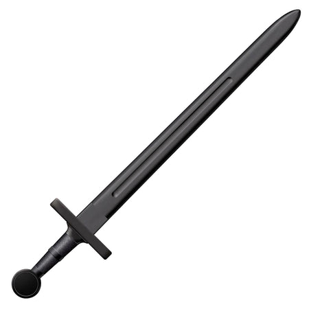 Cold Steel Medieval Training Sword CS92BKS 32.25" Plain Black Poly Blade 7.25" Black Poly Handle