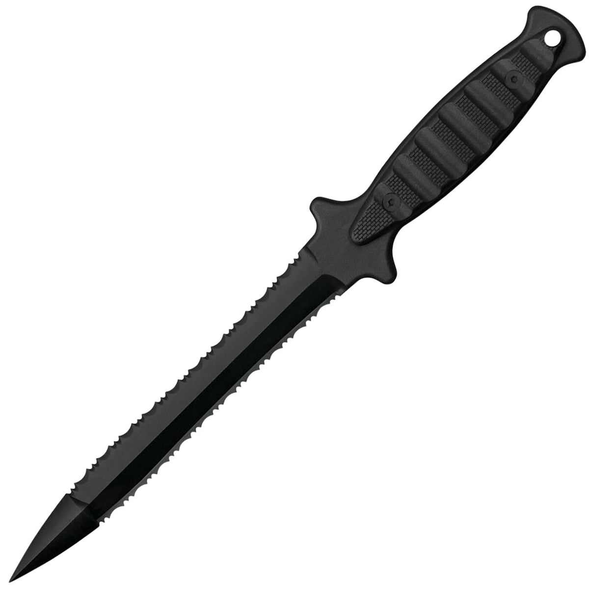 Cold Steel FGX Wasp CS-92FMA 7" Fixed Serrated Black Griv-Ex Blade Black Handle Synthetic Dagger