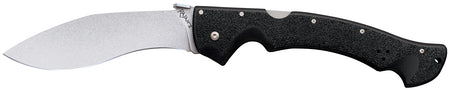 Cold Steel Rajah II CS-62JL 6" Folding Plain Stone Washed AUS-10A SS Blade Black Griv-Ex Handle Tri-Ad Lock