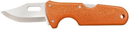 Cold Steel CS40ALZ Click-N-Cut Hunter 2.50" Multi-Blade Knife Plain/Serrated Satin 420J2 SS Blade Orange ABS Handle