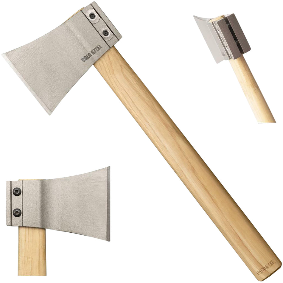 Cold Steel CS90AXA Professional Throwing Axe 4" Plain 1055 Carbon Steel Blade 16" American Hickory Handle