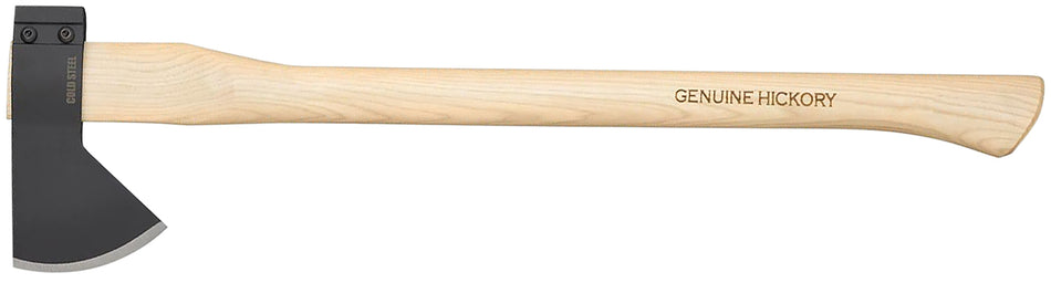 Cold Steel CS90QB Hudson Bay Camp Hatchet 4.13" Plain 1055 Carbon Steel Blade 27" Hickory Handle