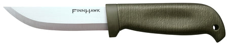 Cold Steel Finn Hawk Fixed 4" Blade Cryo 4116 Stainless Steel OD Green Two-Tone TPR Handle w/ Sheath