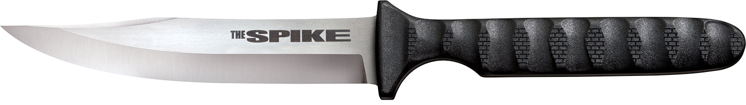 Cold Steel Spike Neck Knife 4" Fixed Bowie 4116 Stainless Steel Blade Black Textured Griv-Ex Handle with Sheath