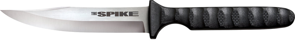 Cold Steel Spike Neck Knife 4" Fixed Bowie 4116 Stainless Steel Blade Black Textured Griv-Ex Handle with Sheath