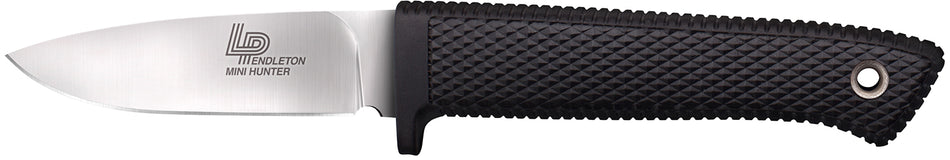 Cold Steel Pendleton Mini Hunter 3" Fixed Plain Stonewashed AUS-10A SS Blade Black Kray-Ex 3.63" Handle Includes Sheath