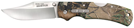 Cold Steel Double Safe Hunter 3.50" Folding Clip Point 8Cr13MoV SS Blade Camo GFN Handle Includes Pocket Clip