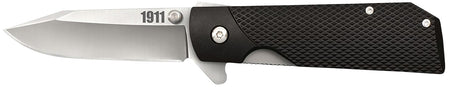 Cold Steel CS20NPJAAZ 1911 3" Folding Clip Point 4034 SS Blade Textured Black Griv-Ex Handle Integral Flipper and Pocket Clip