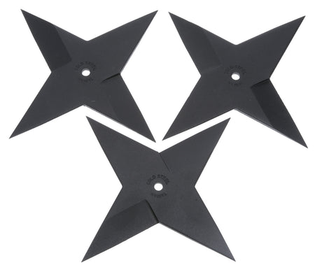 Cold Steel CS80SSB3Z Sure Strike Medium Precision Cut Carbon Steel Throwing Star Black Epoxy Finish