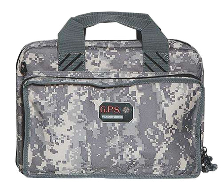 GPS Bags 1310PCDC Quad Fall Digital Camo Pistol Case for 4 Handguns with Visual ID Storage