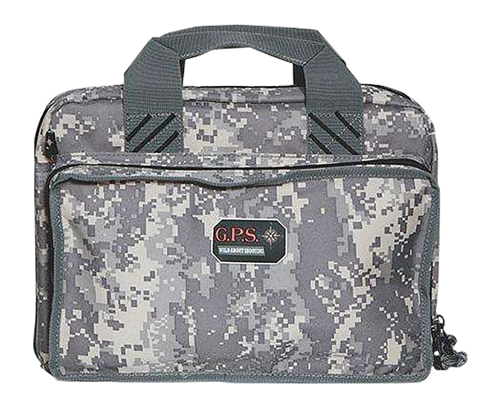 GPS Bags 1310PCDC Quad Fall Digital Camo Pistol Case for 4 Handguns with Visual ID Storage