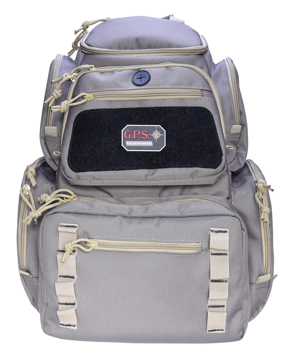 GPS Pistolero Rifle Green and Khaki Shooting Backpack Visual ID System 5 Handguns