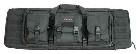 GPS Bags DRC36 36-Inch Black Double Rifle Case 600D Polyester Padded Pistol Sleeves and MOLLE Webbing