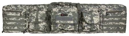 GPS Bags DRC55ACU A-TACS AU Camo 55-Inch Double Rifle Case 600D Polyester Padded Pistol Pockets MOLLE