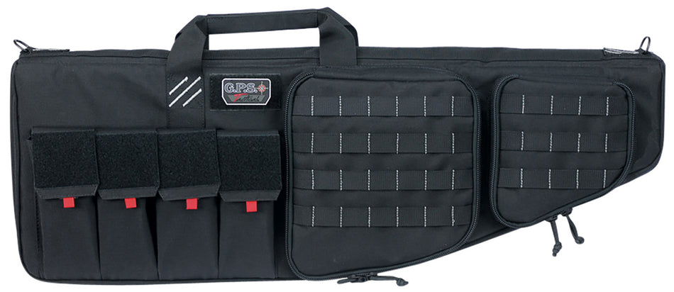 GPS Bags T32ARB 32-Inch Black 1000D Nylon Tactical AR Rifle Case with Handgun Pocket and Lockable Zippers