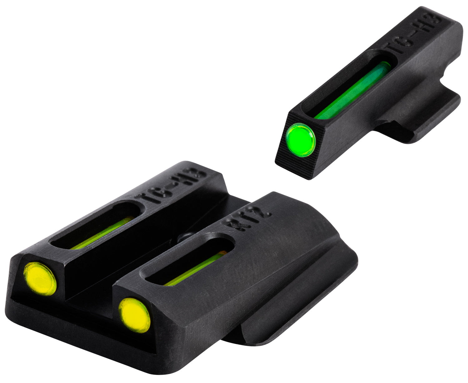TruGlo TFO Yellow Rear Green Front Tritium Fiber Optic Sights for Ruger LC9 9S 380